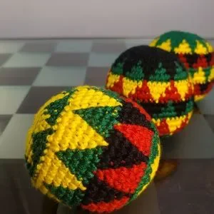 Ball Rasta Colors Games | 3 Rasta Style Hacky Sack Rastafarian Color Footbag Stress Ball ...